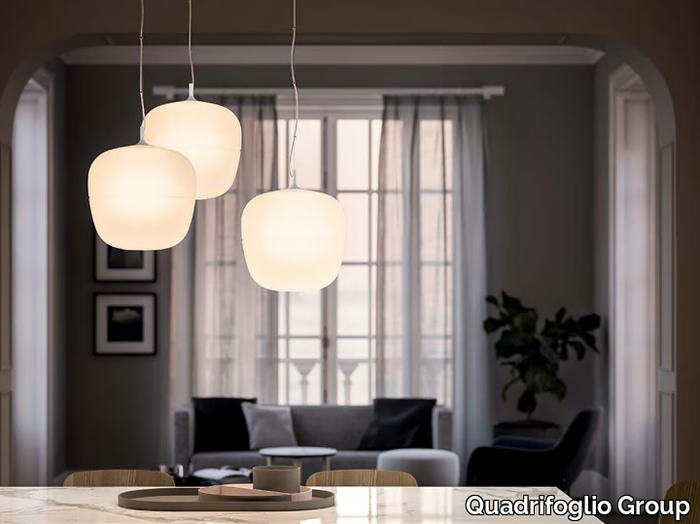 AFRA - Blown glass pendant lamp _ Quadrifoglio Group