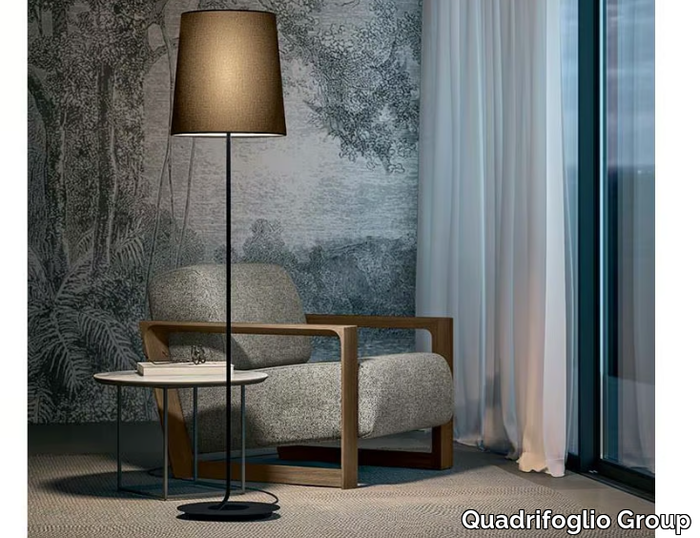 GRACE - Fabric and metal floor lamp _ Quadrifoglio Group