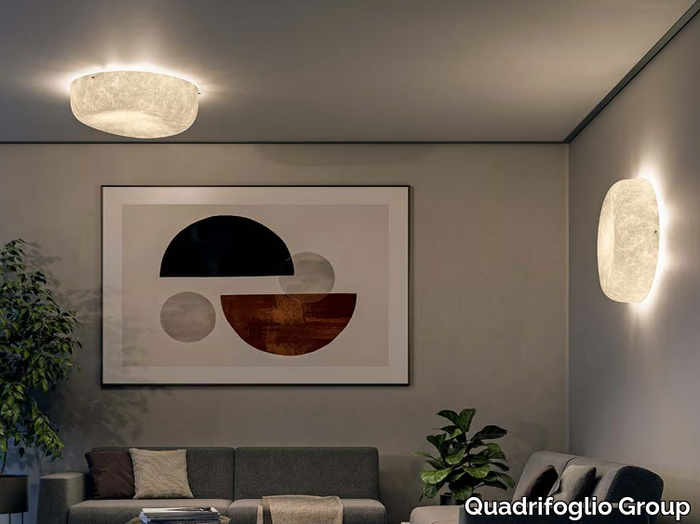 OLA SLIM - Glass-fibre wall lamp / ceiling lamp _ Quadrifoglio Group