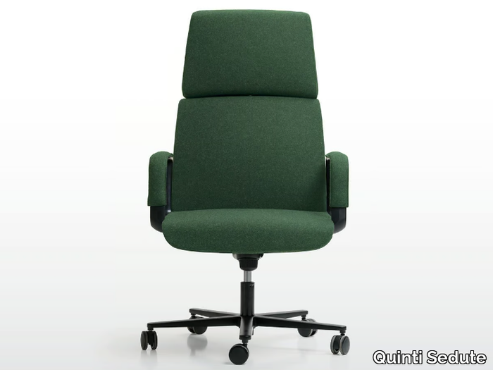 CHARLES - Executive chair with 5-spoke base with castors _ Quinti Sedute