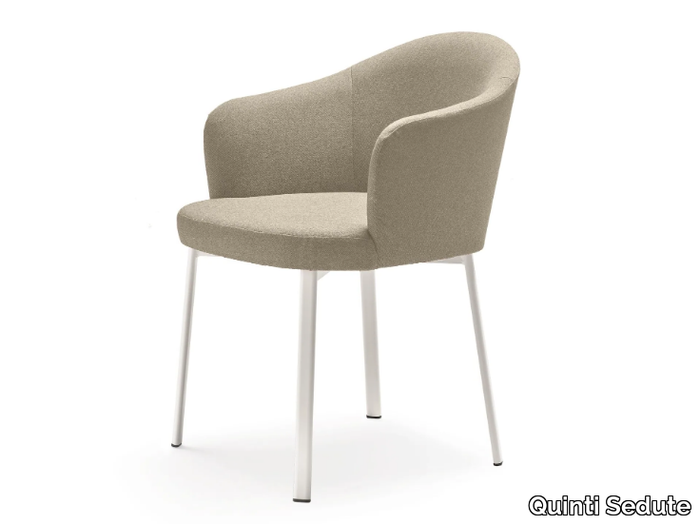 ARWA - Upholstered chair with armrests _ Quinti Sedute