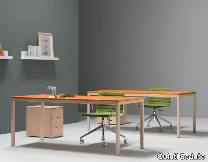 BARTOLO - Rectangular workstation desk _ Quinti Sedute