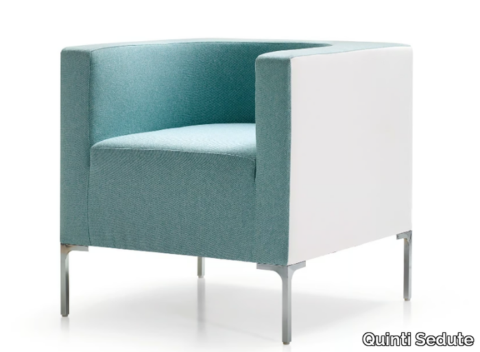 HUB - Upholstered fabric armchair with armrests _ Quinti Sedute