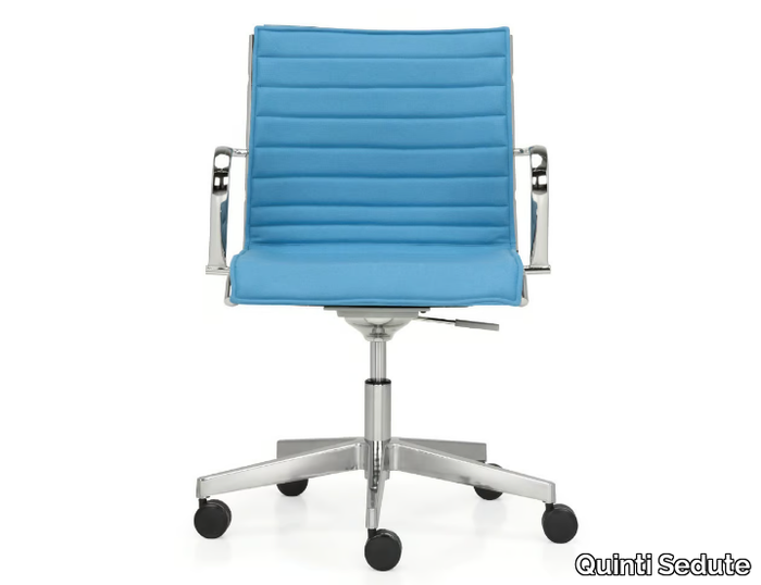 SEASON SLIM - Height-adjustable office chair with armrests with 5-Spoke base _ Quinti Sedute