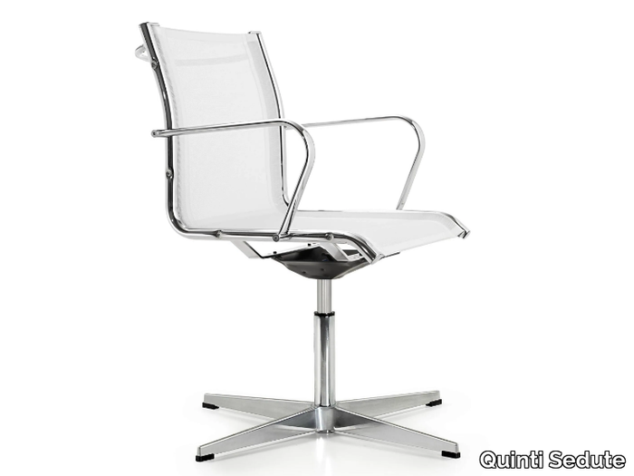 SEASON NET - Swivel mesh office chair with armrests _ Quinti Sedute