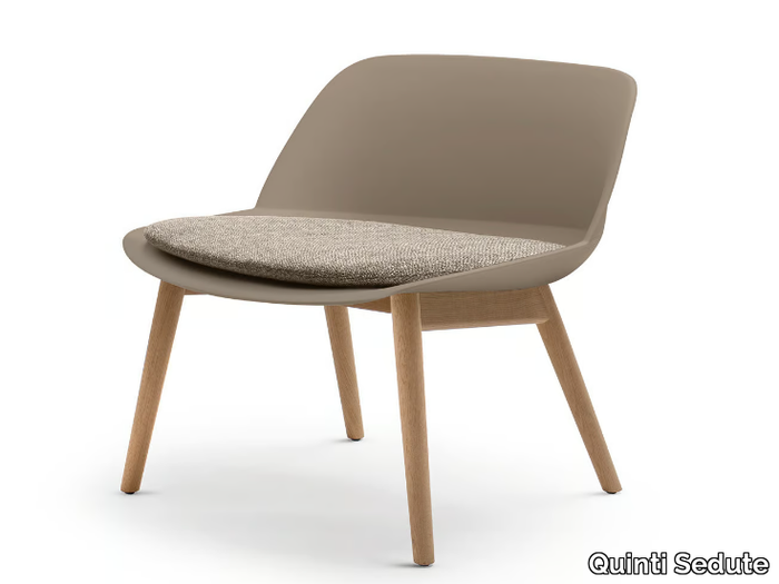 DEEP XL - Plastic easy chair with integrated cushion _ Quinti Sedute