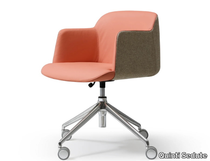 DEEP - Swivel office chair with castors _ Quinti Sedute