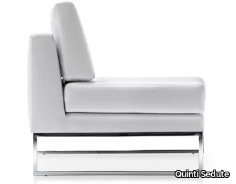 VOGUE - Sled base upholstered armchair _ Quinti Sedute