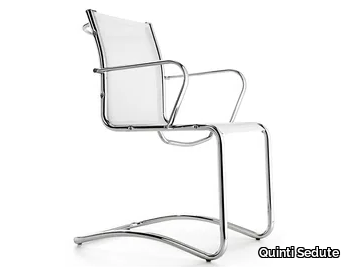 SEASON NET - Cantilever mesh chair with armrests _ Quinti Sedute