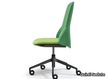 DEEP MANAGERIAL - Swivel fabric office chair with castors with 5-Spoke base _ Quinti Sedute