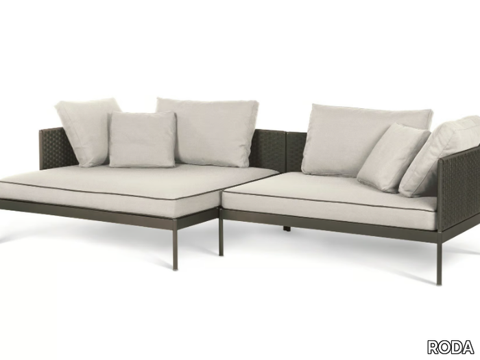 BASKET - Sectional Batyline® garden sofa _ RODA