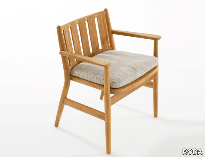 LEVANTE 001 - Teak garden chair with armrests _ RODA