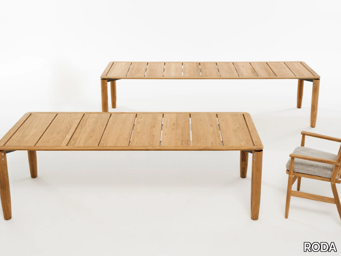 LEVANTE - Rectangular teak garden table _ RODA