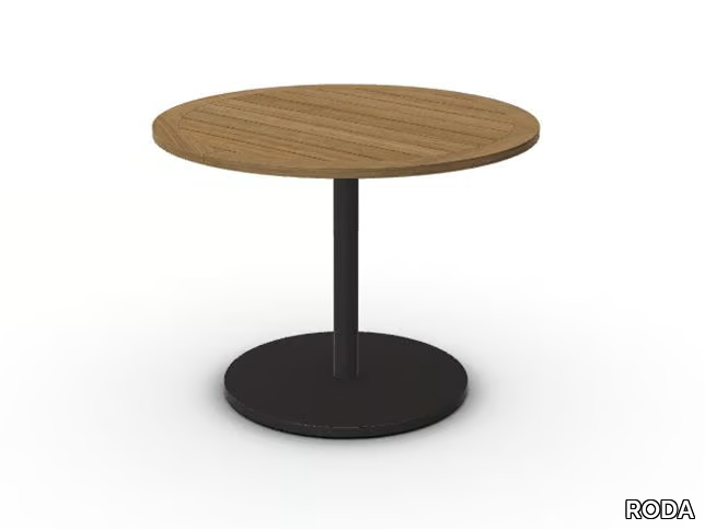 BUTTON - Round teak garden side table _ RODA