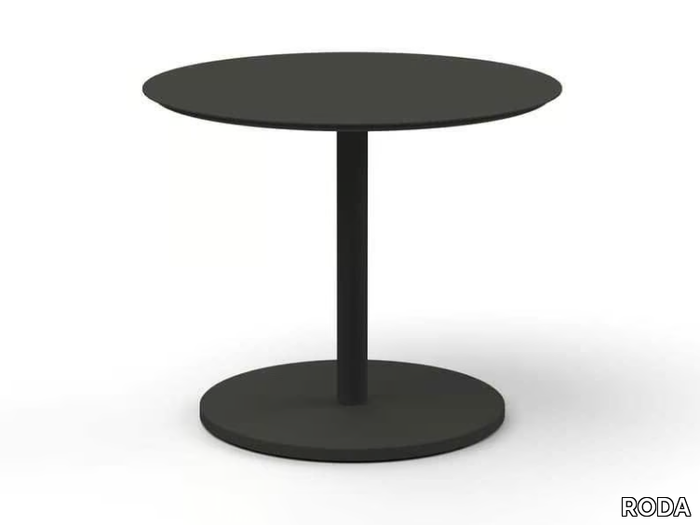 BUTTON - Round powder coated aluminium garden side table _ RODA