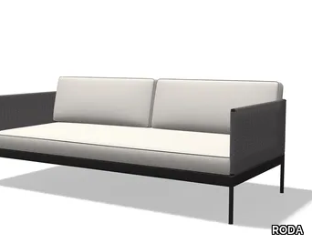 BASKET - 2 seater Batyline® garden sofa _ RODA