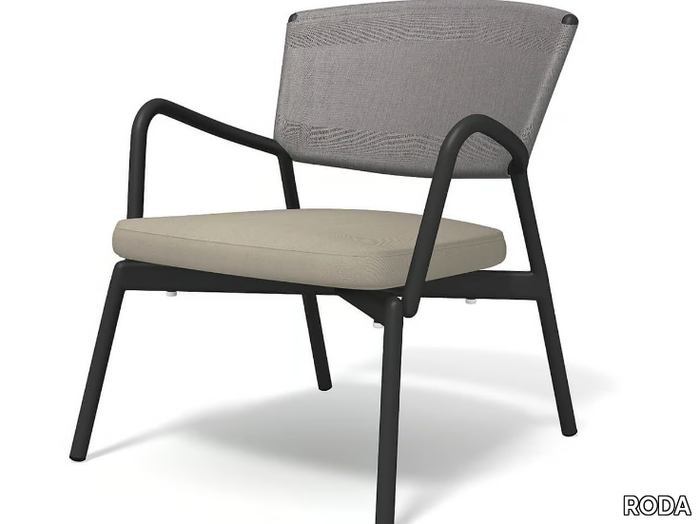 PIPER 027 - Upholstered easy chair with armrests _ RODA