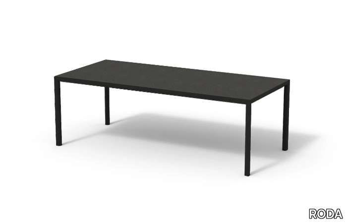 PLEIN AIR 004 - Rectangular porcelain stoneware dining table _ RODA