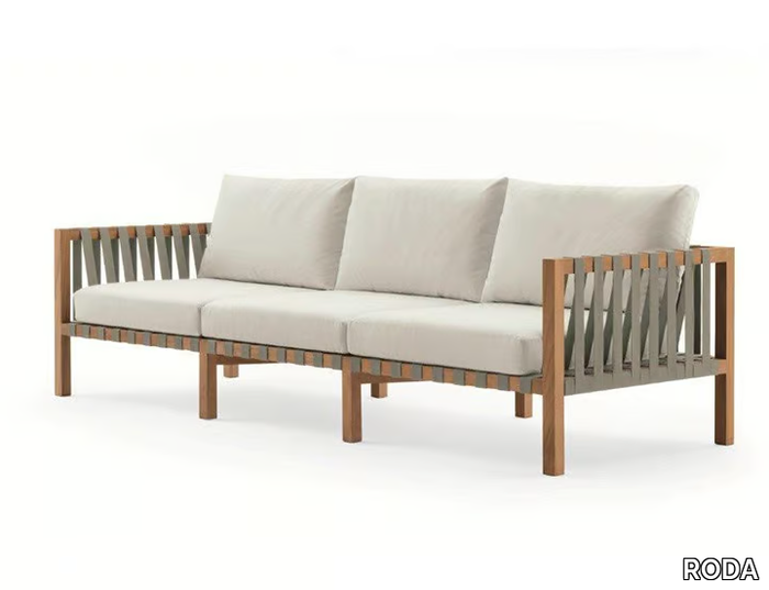 MISTRAL - 3 seater teak garden sofa _ RODA