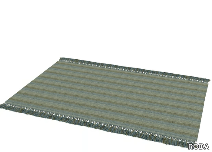 TINT 001 - Rectangular striped polypropylene rug _ RODA