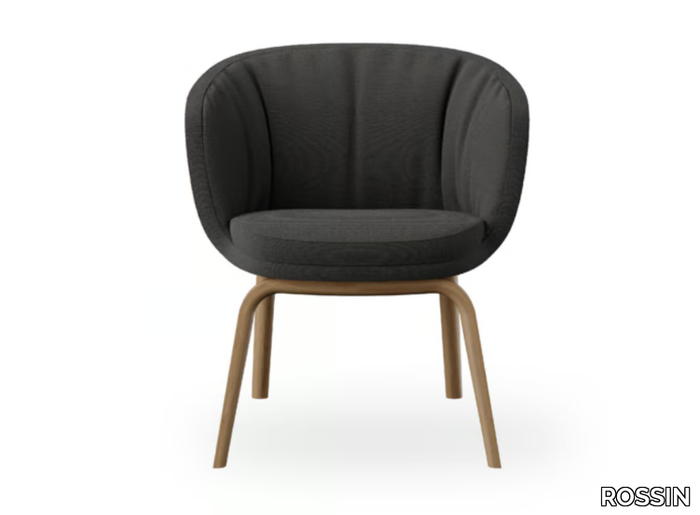 CLEO MINI - Fabric chair with armrests _ ROSSIN