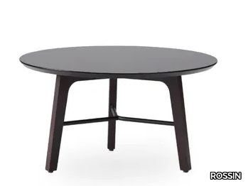 TONIC WOOD - Low round coffee table _ ROSSIN