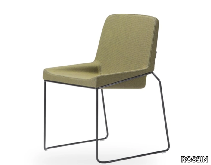 TONIC METAL - Stackable sled base chair _ ROSSIN