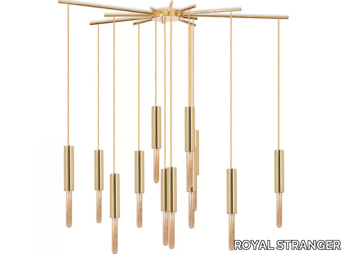 LIGHTRAIN - LED brass pendant lamp _ ROYAL STRANGER