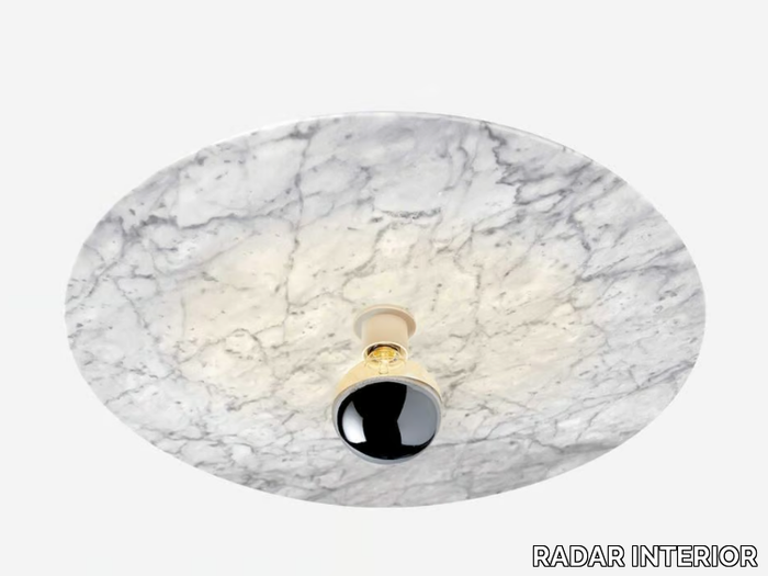 VENUS - Handmade Carrara marble ceiling light _ RADAR INTERIOR