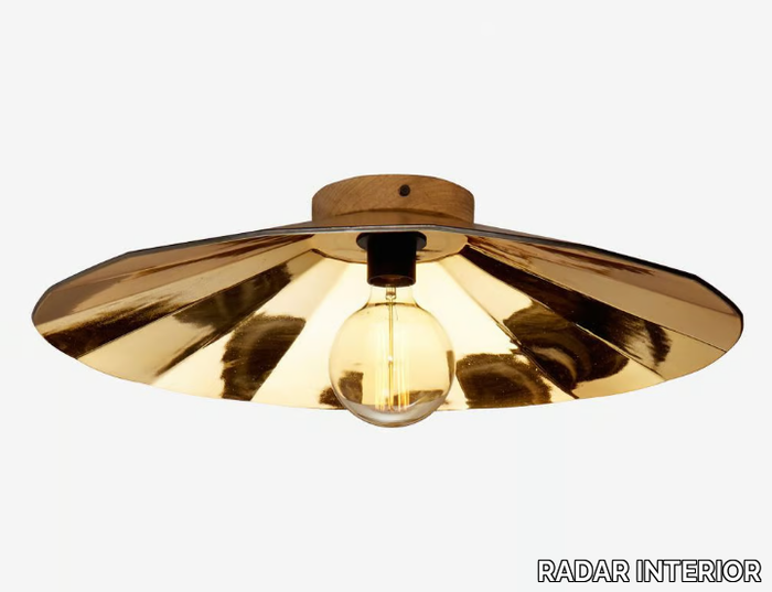 ZENITH / FRACTALE - Handmade Thermoformed glass ceiling light _ RADAR INTERIOR