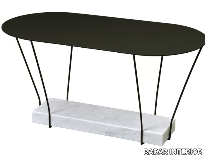 LEST - Oval metal coffee table _ RADAR INTERIOR