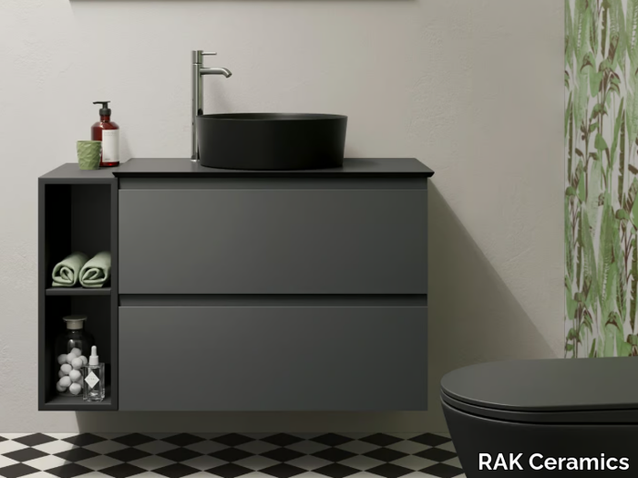 RAK-JOY - Wall-mounted vanity unit with drawers _ RAK Ceramics