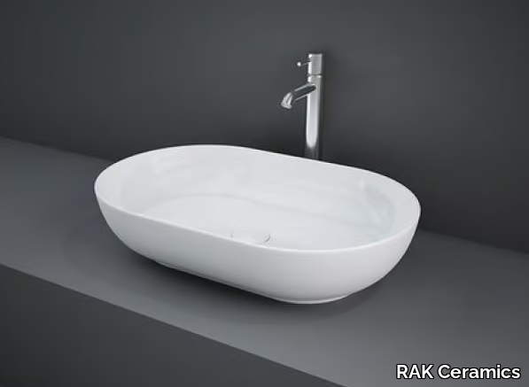 RAK-FEELING - Countertop oval ceramic washbasin _ RAK Ceramics