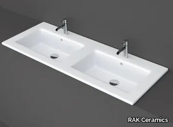 RAK-JOY - Inset double rectangular washbasin _ RAK Ceramics