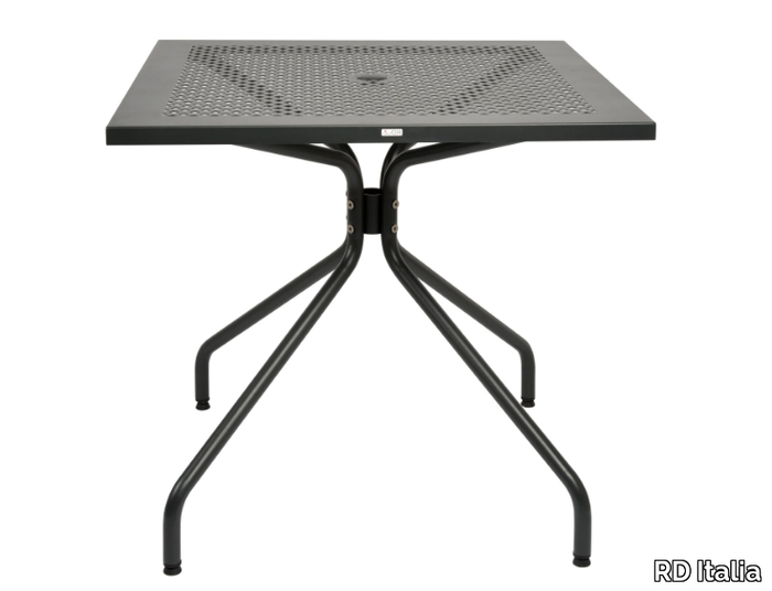 ESTATE - Square galvanized steel garden table _ RD Italia