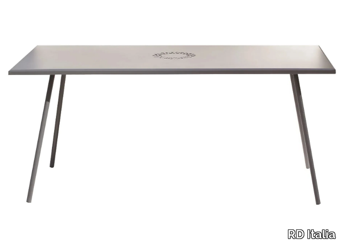 La Rotonda - Rectangular galvanized steel garden table _ RD Italia