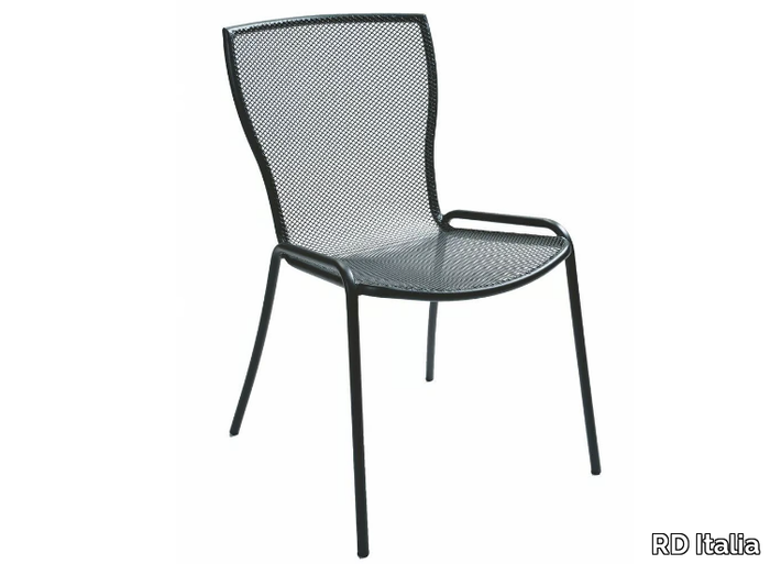 SYRENE 1 - Stackable galvanized steel garden chair _ RD Italia