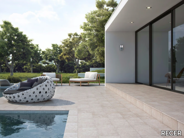 WILD ROCK - Porcelain stoneware outdoor floor tiles with stone effect _ RECER