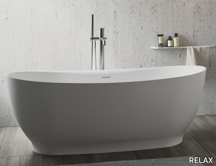 YUCCA - Freestanding Solid Surface bathtub _ RELAX