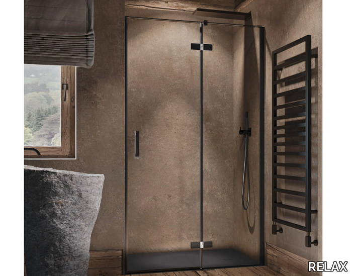 COVER B1 - Niche shower cabin with hinged door _ RELAX