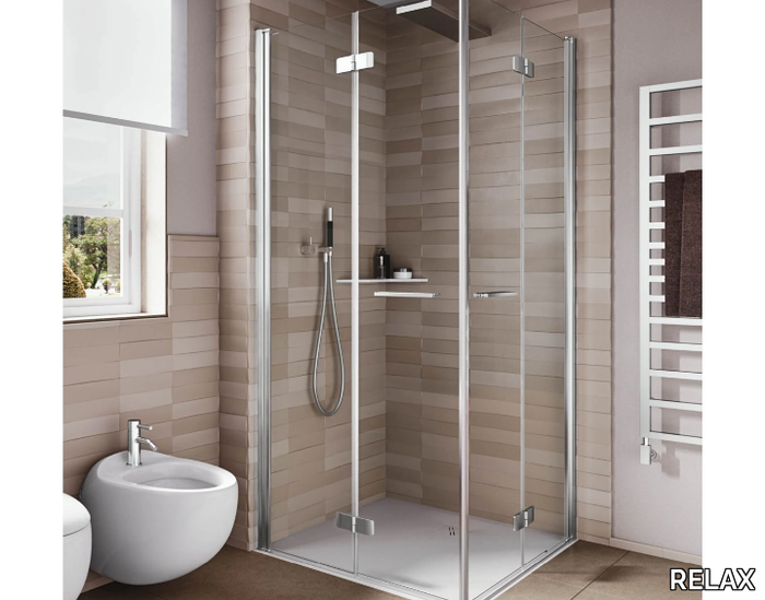 LIGHT AS + AS - Shower cabin with folding door _ RELAX