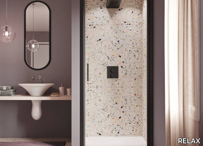 LIGHT B1 - Niche shower cabin with hinged door _ RELAX