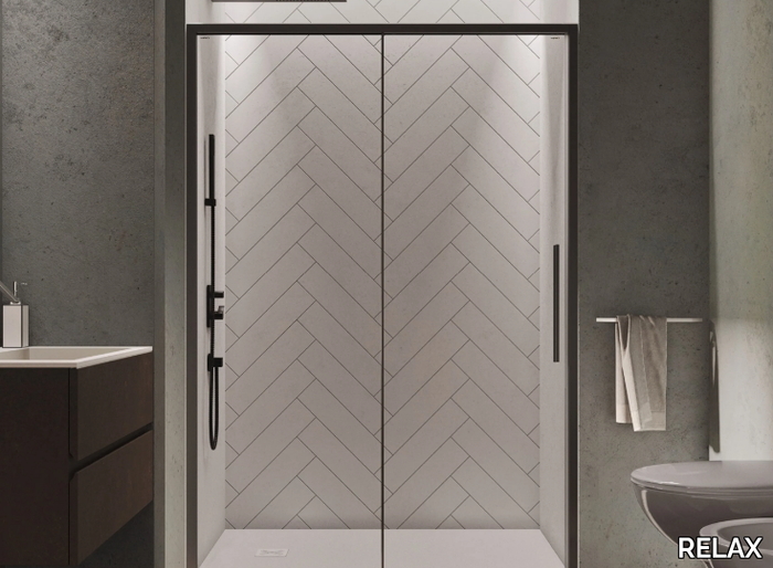 PURO SC1 - Niche shower cabin with sliding door _ RELAX