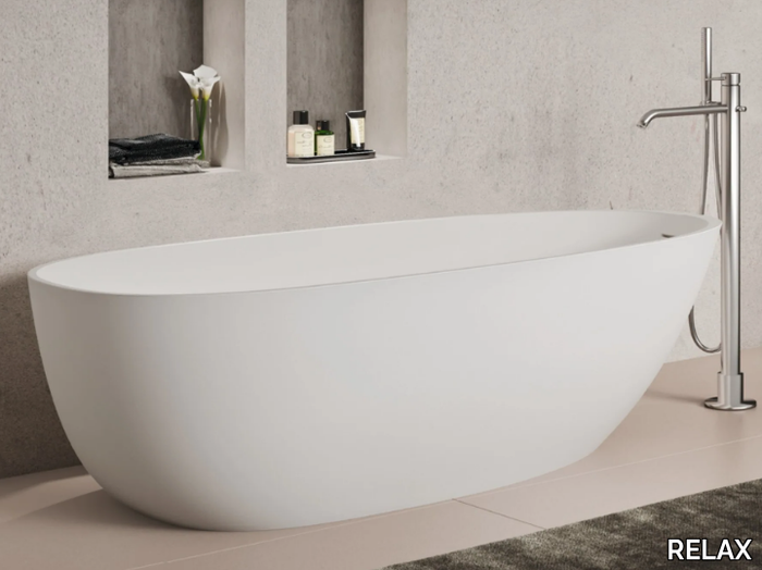 FRESIA - Freestanding Solid Surface bathtub _ RELAX