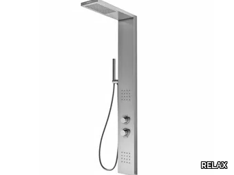 PLUS - Stainless steel shower panel _ RELAX