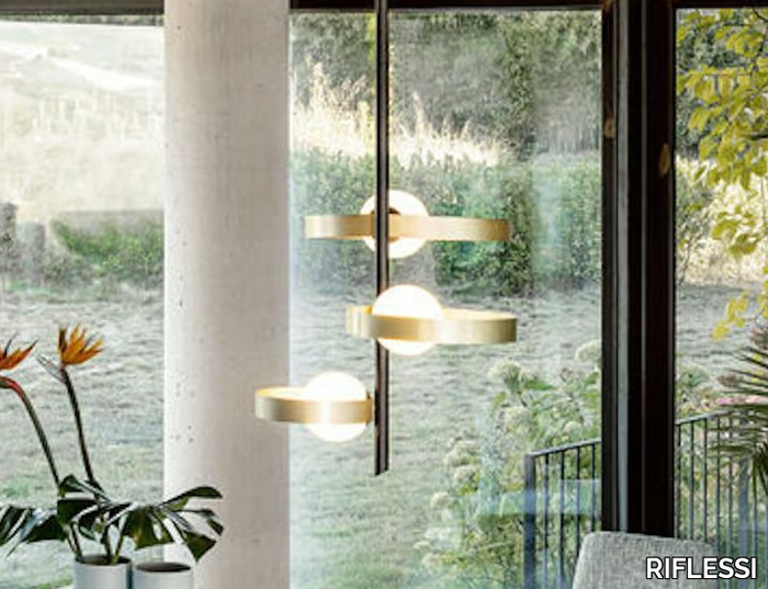 BUBBLE S - Metal pendant lamp _ RIFLESSI