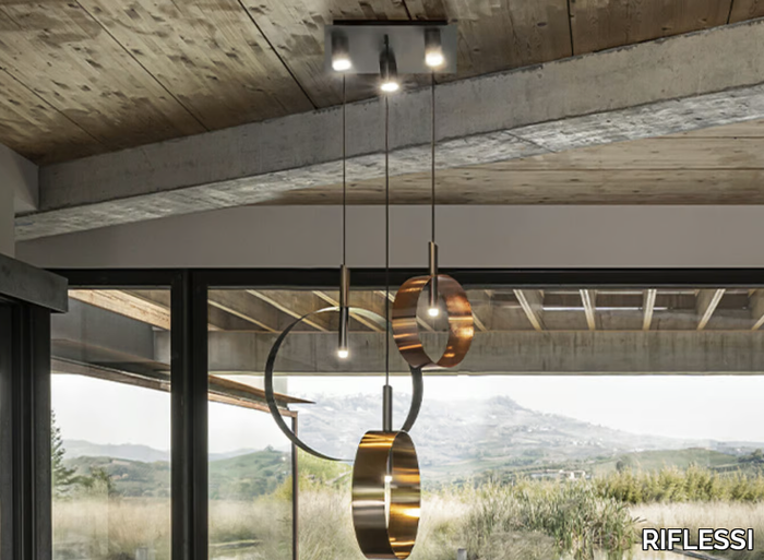 LED LOOP S3 - LED metal pendant lamp _ RIFLESSI