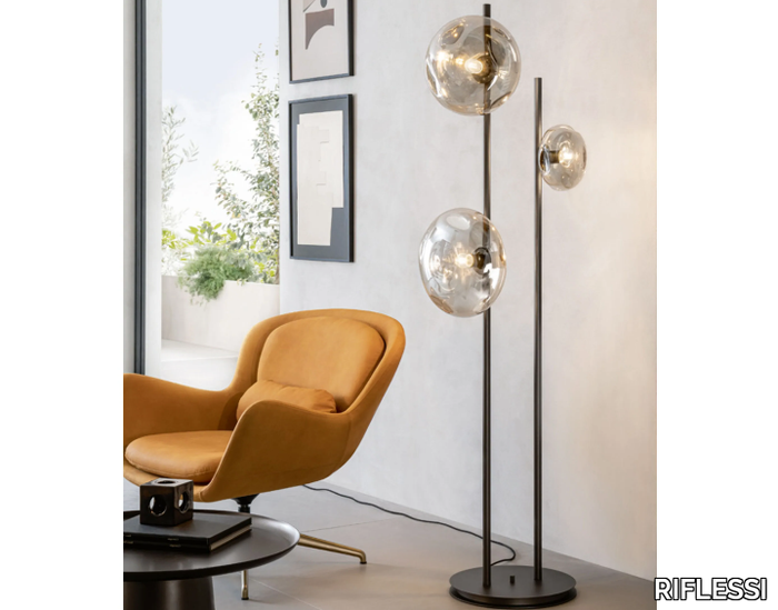 NUBOLA PT - Blown glass floor lamp _ RIFLESSI