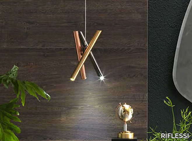 SHANGAI S3 - LED metal pendant lamp _ RIFLESSI