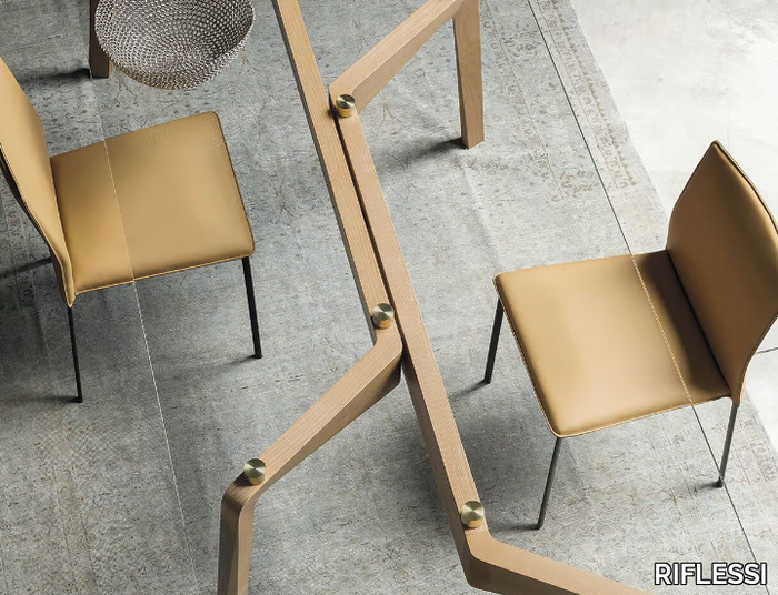 STELLA FLEX - Stackable upholstered chair with flexible backrest _ RIFLESSI